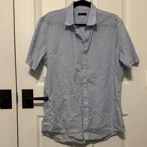 Zachary Prell Light Blue Geometric Button Down Shirt